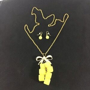 Necklace and Dangle Earring Set